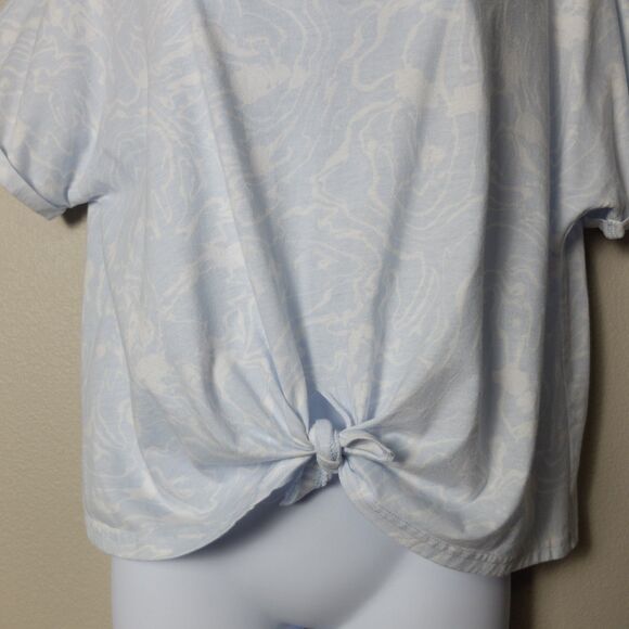 Champion Blue Tie-Front Active Shirt Size Medium - Picture 4 of 9